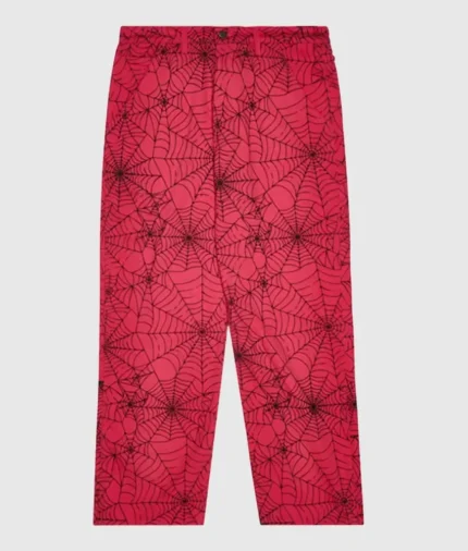 Sp5der All Over Print Work ‘Pink’ Jeans
