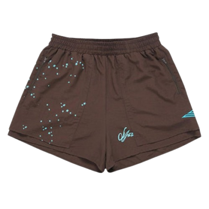 Sp5der Double Layer Shorts Brown