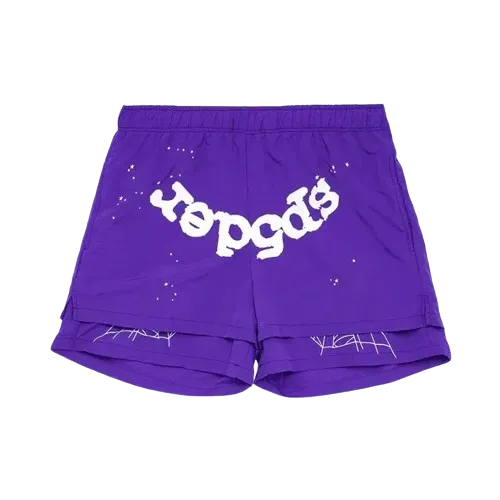 Sp5der Grape Logo Short Sp5der Grape Logo Short