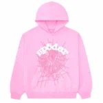 Sp5der OG Web Hoodie Pink