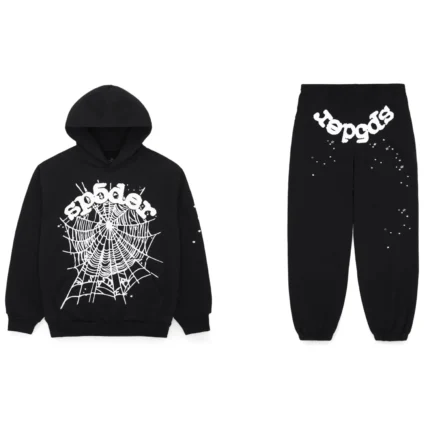 Sp5der OG Web Tracksuit Black