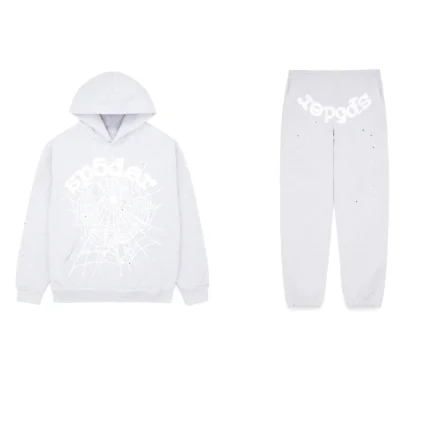 Sp5der OG Web Tracksuit Heather Grey