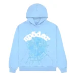 Sp5der Web Hoodie Sky Blue
